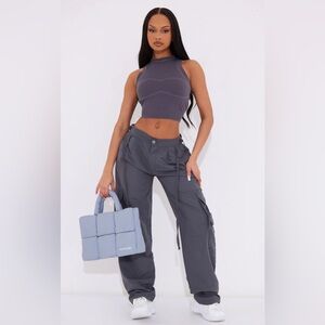 Dark Grey Lightweight Shell Low Rise Cargo's